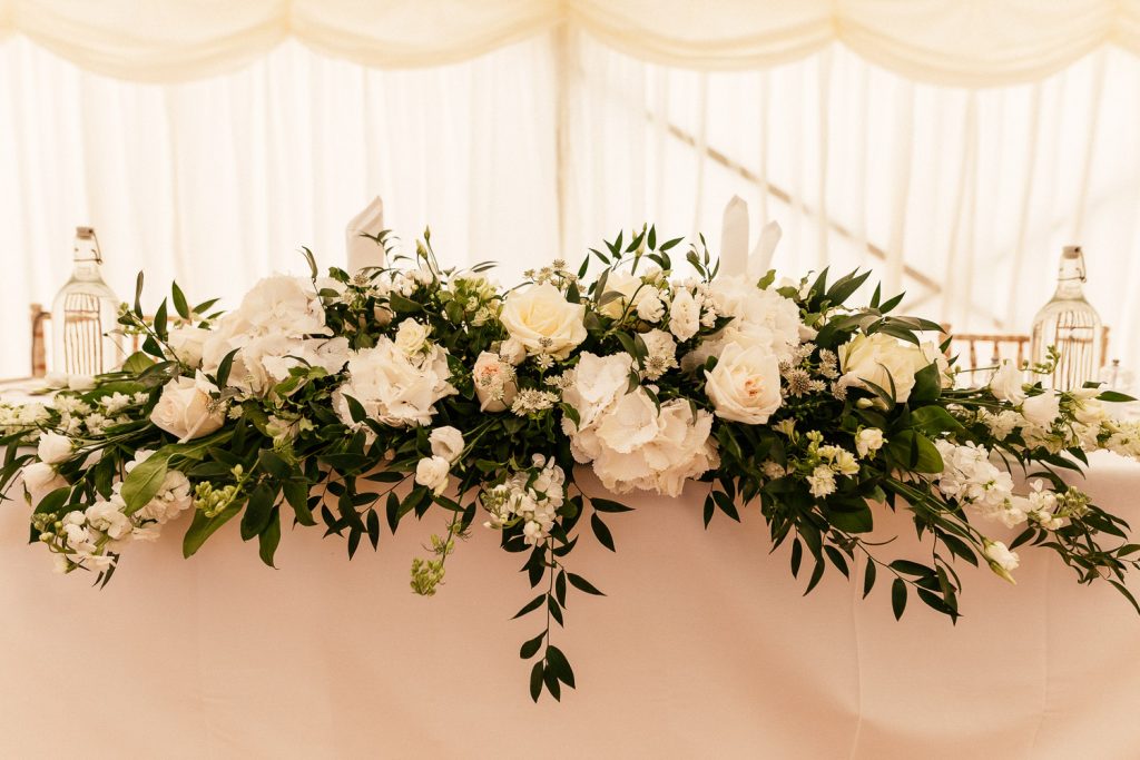 top table floral display