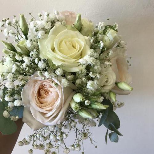 Bridesmaids Bouquet with Gypsophila and roses