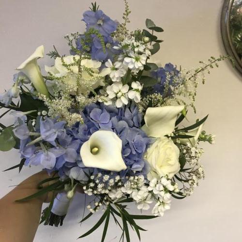 Blue and White Textured Bouquet